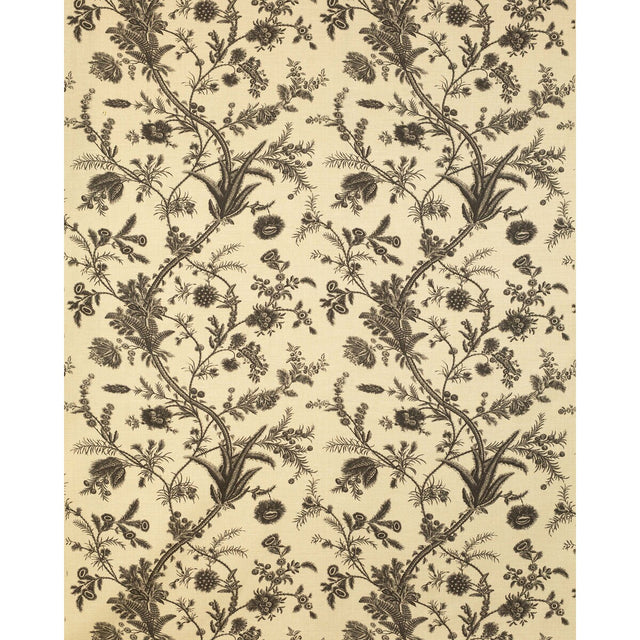 LEE JOFA 2022123.816.0 PLUMES BLACK Fabric - Eade's Wallpaper