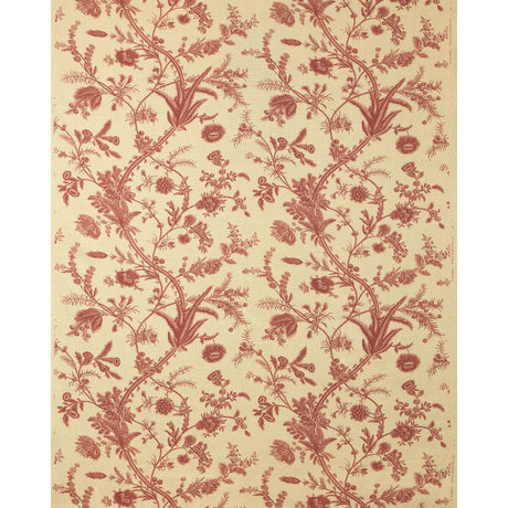 LEE JOFA 2022123.916.0 PLUMES CRIMSON Fabric - Eade's Wallpaper