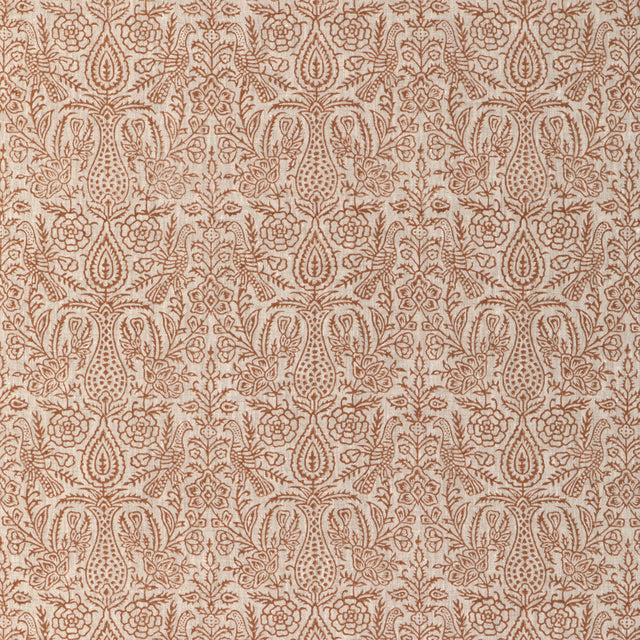 LEE JOFA 2023101.12.0 HAVEN HANDBLOCK SPICE Fabric - Eade's Wallpaper
