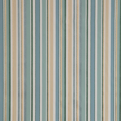 LEE JOFA 2023103.1613.0 SIDERS STRIPE AQUA/SAND Fabric - Eade's Wallpaper