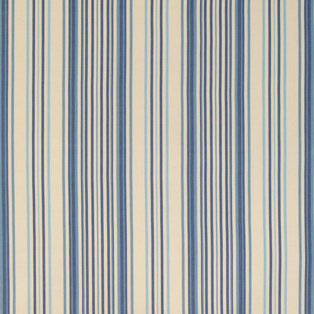 LEE JOFA 2023104.1615.0 UPLAND STRIPE SKY Fabric - Eade's Wallpaper