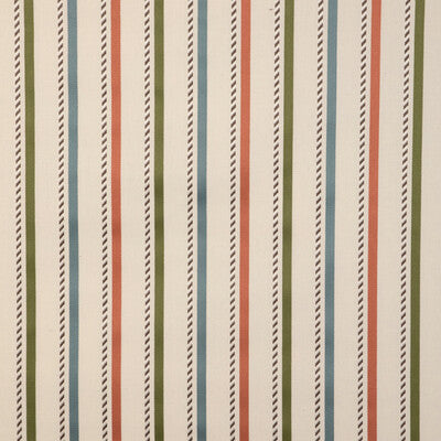 LEE JOFA 2023106.324.0 BUXTON STRIPE LEAF/CLAY Fabric - Eade's Wallpaper