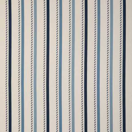 LEE JOFA 2023106.550.0 BUXTON STRIPE NAVY/SKY Fabric - Eade's Wallpaper