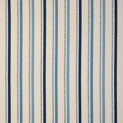 LEE JOFA 2023106.550.0 BUXTON STRIPE NAVY/SKY Fabric - Eade's Wallpaper