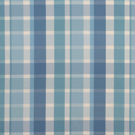 LEE JOFA 2023107.55.0 FISHER PLAID CAPRI/SKY Fabric - Eade's Wallpaper