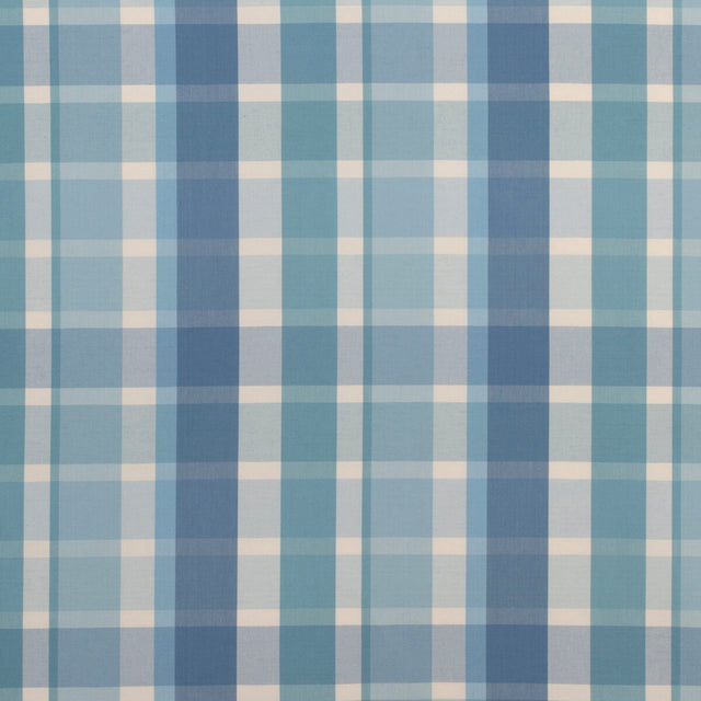 LEE JOFA 2023107.55.0 FISHER PLAID CAPRI/SKY Fabric - Eade's Wallpaper