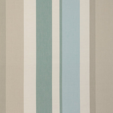 LEE JOFA 2023108.1511.0 FISHER STRIPE SKY/STONE Fabric - Eade's Wallpaper