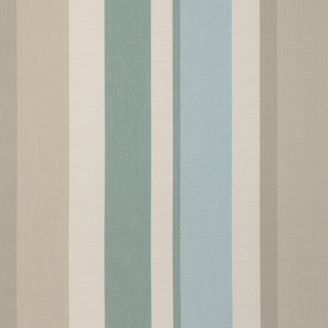 LEE JOFA 2023108.1511.0 FISHER STRIPE SKY/STONE Fabric - Eade's Wallpaper