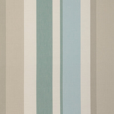 LEE JOFA 2023108.1511.0 FISHER STRIPE SKY/STONE Fabric - Eade's Wallpaper