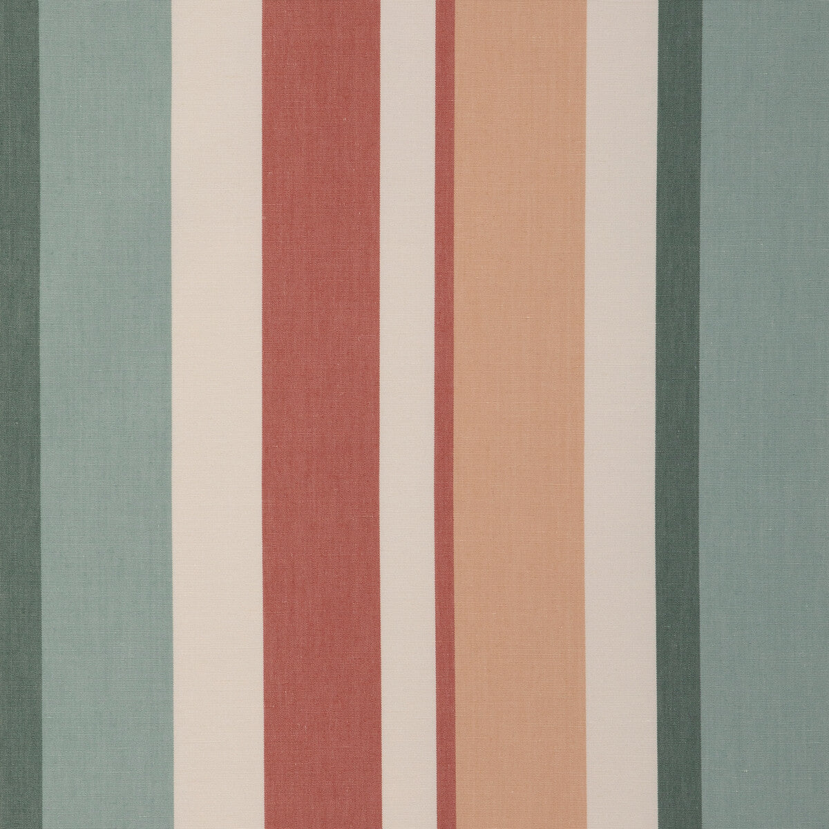 LEE JOFA 2023108.519.0 FISHER STRIPE TEAL/SPICE Fabric - Eade's Wallpaper