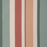 LEE JOFA 2023108.519.0 FISHER STRIPE TEAL/SPICE Fabric - Eade's Wallpaper