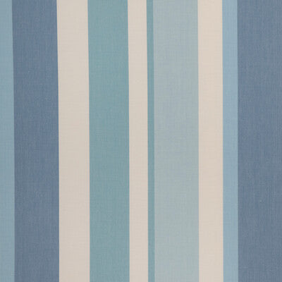 LEE JOFA 2023108.55.0 FISHER STRIPE CAPRI/SKY Fabric - Eade's Wallpaper
