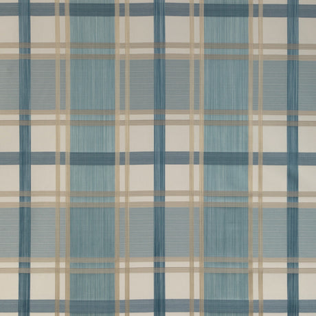 LEE JOFA 2023109.516.0 DAVIES PLAID SKY/SAND Fabric - Eade's Wallpaper
