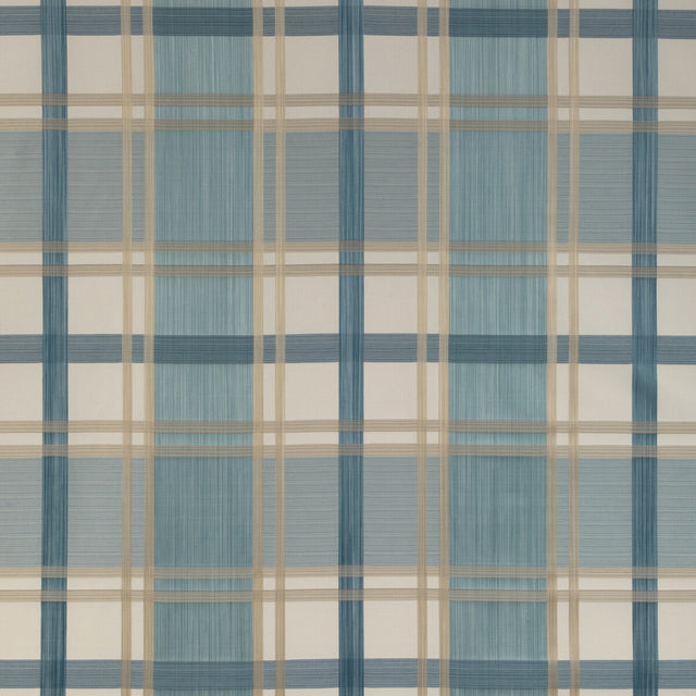 LEE JOFA 2023109.516.0 DAVIES PLAID SKY/SAND Fabric - Eade's Wallpaper
