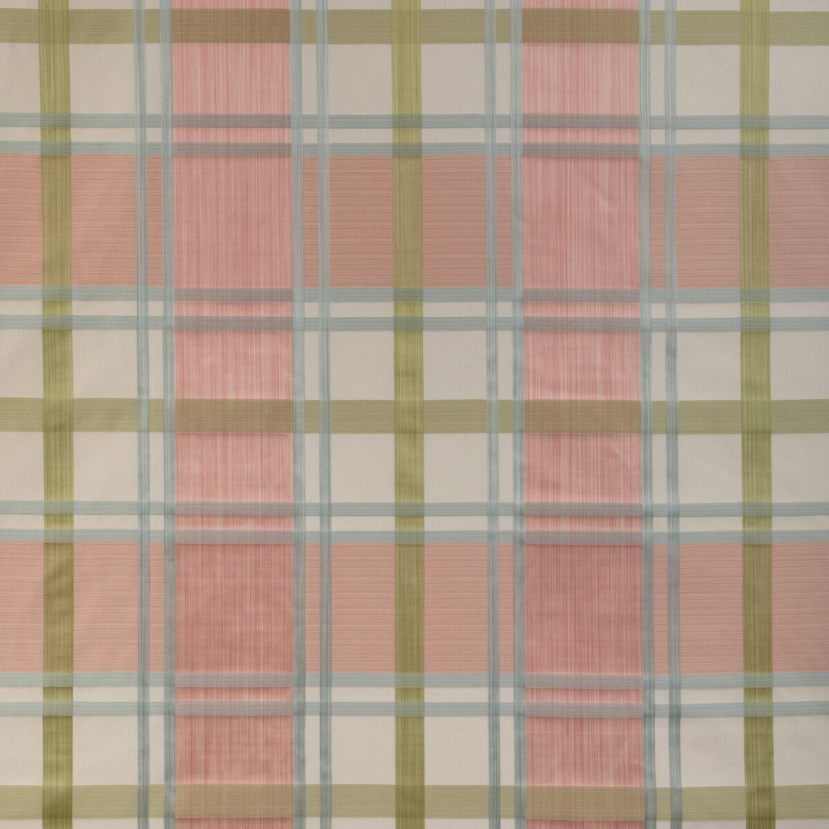 LEE JOFA 2023109.73.0 DAVIES PLAID PETAL/KIWI Fabric - Eade's Wallpaper