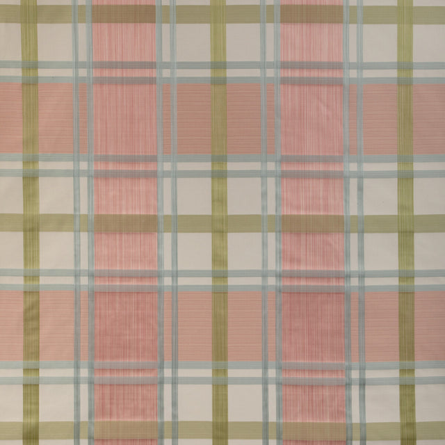 LEE JOFA 2023109.73.0 DAVIES PLAID PETAL/KIWI Fabric - Eade's Wallpaper