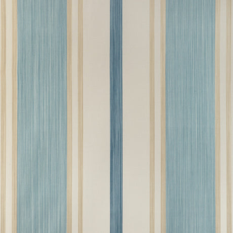 LEE JOFA 2023110.516.0 DAVIES STRIPE SKY/SAND Fabric - Eade's Wallpaper