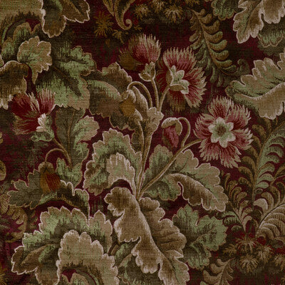 LEE JOFA 2023112.319.0 BARWICK VELVET GARNET Fabric - Eade's Wallpaper