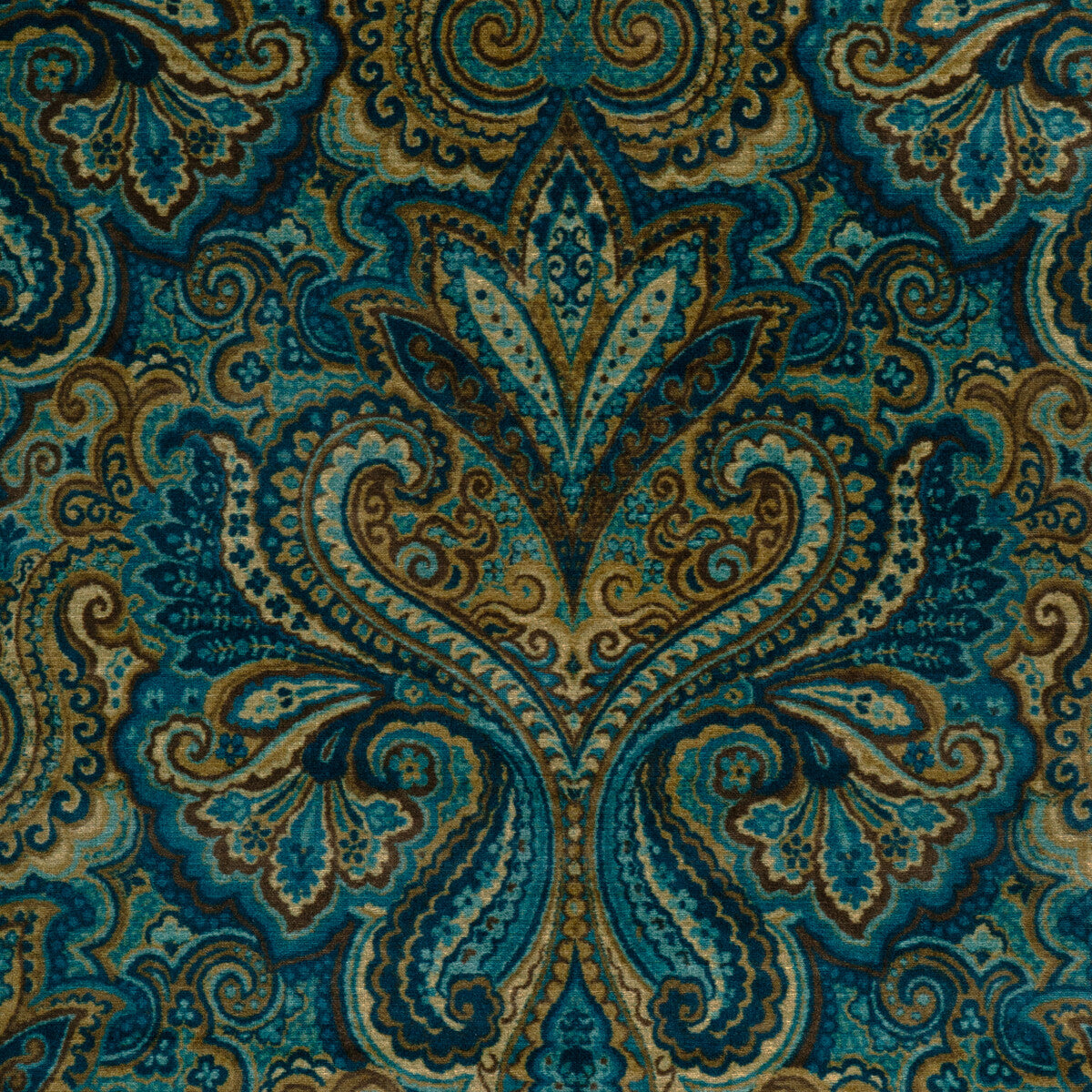 LEE JOFA 2023113.55.0 CARSWELL VELVET MARINE/SKY Fabric - Eade's Wallpaper