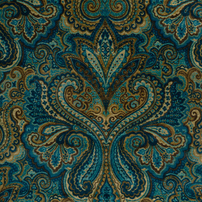 LEE JOFA 2023113.55.0 CARSWELL VELVET MARINE/SKY Fabric - Eade's Wallpaper