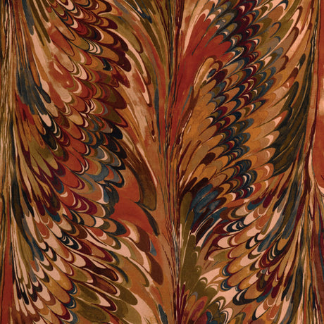 LEE JOFA 2023116.610.0 TAPLOW VELVET CLAY/PLUM Fabric - Eade's Wallpaper