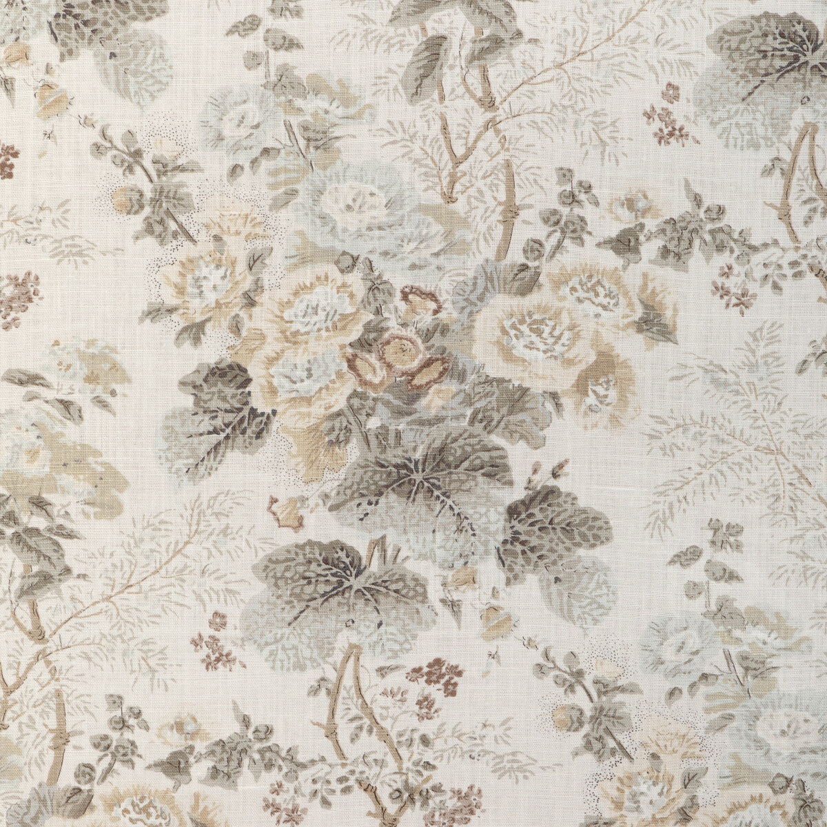 LEE JOFA 2023117.1611.0 ALTHEA LINEN STONE Fabric - Eade's Wallpaper