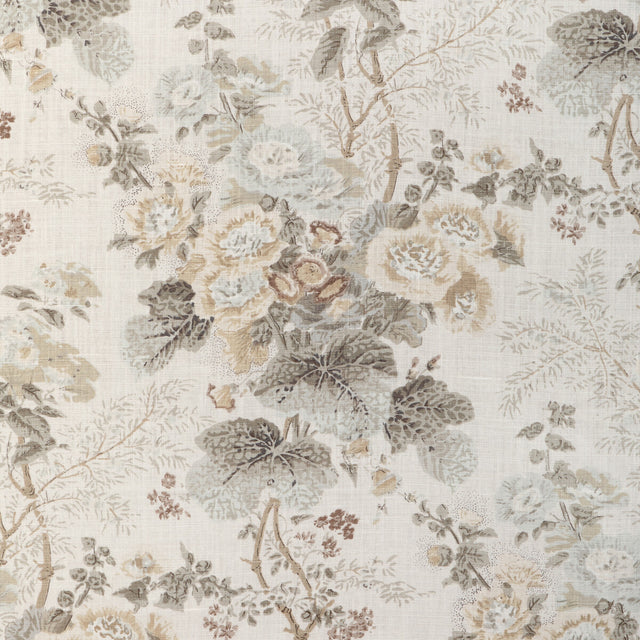 LEE JOFA 2023117.1611.0 ALTHEA LINEN STONE Fabric - Eade's Wallpaper