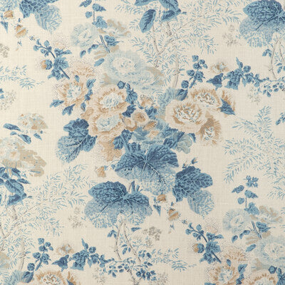 LEE JOFA 2023117.516.0 ALTHEA LINEN DELFT Fabric - Eade's Wallpaper