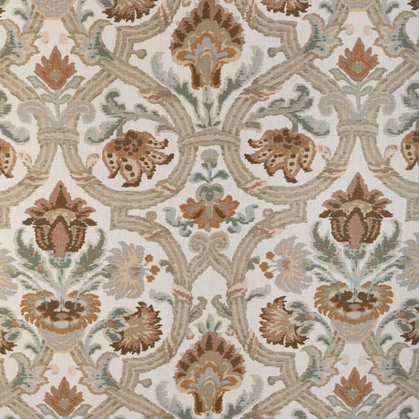 LEE JOFA 2023118.1211.0 NEW SEVILLA LINEN CLAY Fabric - Eade's Wallpaper