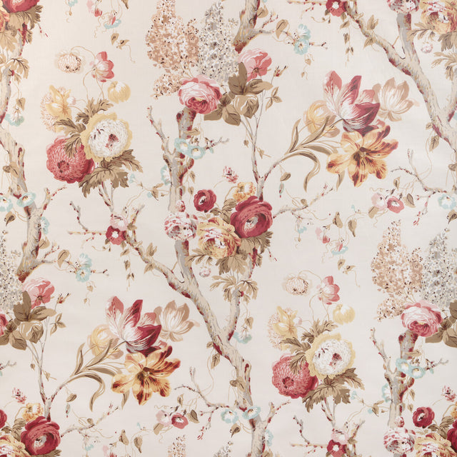 LEE JOFA 2023119.417.0 TRENTHAM HALL ROSE Fabric - Eade's Wallpaper
