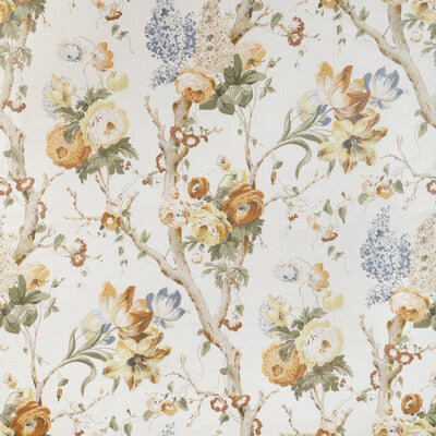 LEE JOFA 2023119.430.0 TRENTHAM HALL OCHRE Fabric - Eade's Wallpaper