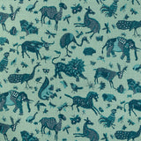 LEE JOFA 2023127.355.0 JAVA JUNGLE LINEN TEAL Fabric - Eade's Wallpaper
