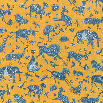 LEE JOFA 2023127.450.0 JAVA JUNGLE LINEN MAIZE Fabric - Eade's Wallpaper