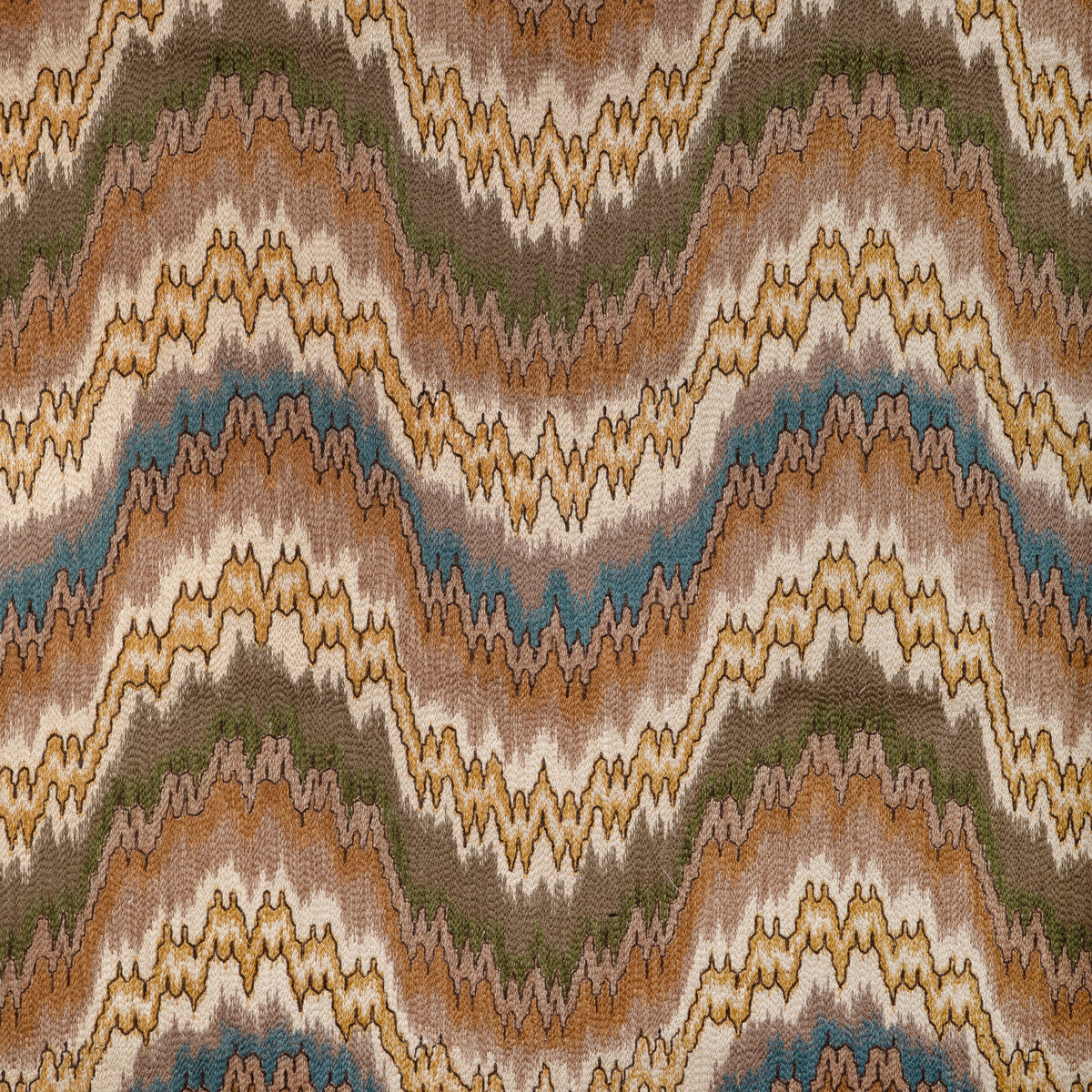 LEE JOFA 2023131.1615.0 FLAME EMBROIDERY FAWN Fabric - Eade's Wallpaper
