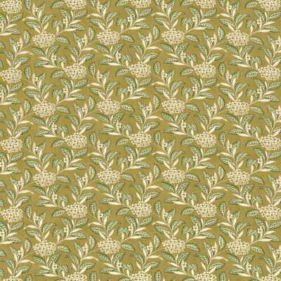 LEE JOFA 2023133.330.0 ORTENSIA SAGE ON OLIVE Fabric - Eade's Wallpaper