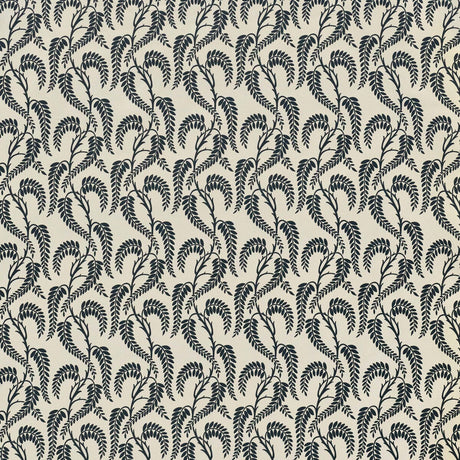 LEE JOFA 2023134.51.0 WISTERIA NAVY ON WHITE Fabric - Eade's Wallpaper