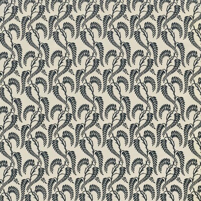 LEE JOFA 2023134.51.0 WISTERIA NAVY ON WHITE Fabric - Eade's Wallpaper