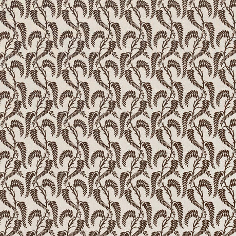 LEE JOFA 2023136.61.0 WISTERIA BROWN WHITE LN Fabric - Eade's Wallpaper