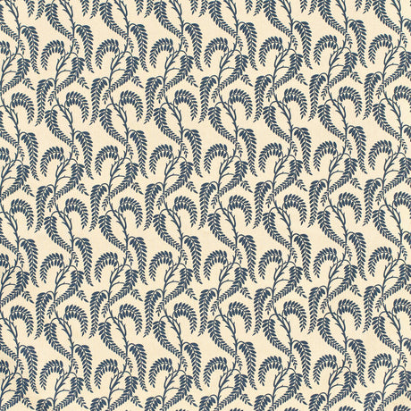 LEE JOFA 2023138.516.0 WISTERIA II NAVY BEIGE LN Fabric - Eade's Wallpaper