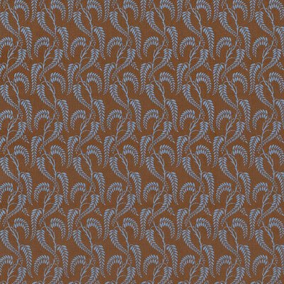 LEE JOFA 2023138.615.0 WISTERIA II BLUE BROWN LN Fabric - Eade's Wallpaper