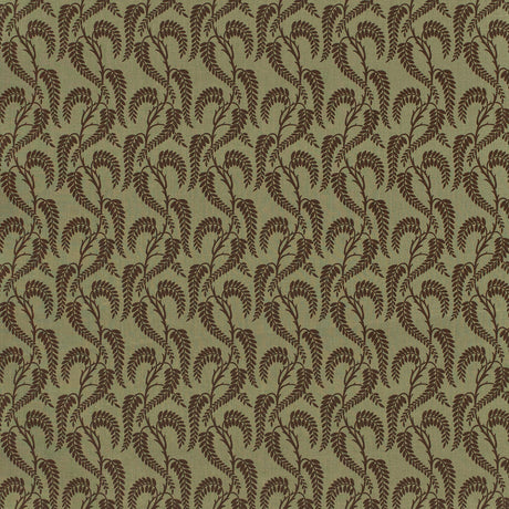 LEE JOFA 2023138.630.0 WISTERIA II BROWN SAGE LN Fabric - Eade's Wallpaper