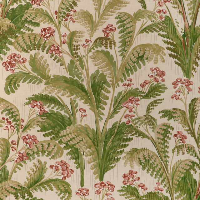 LEE JOFA 2023140.319.0 PASHLEY PRINT BERRY Fabric - Eade's Wallpaper