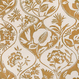 LEE JOFA 2023141.40.0 CALATHEA PRINT GOLD Fabric - Eade's Wallpaper