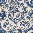 LEE JOFA 2023141.50.0 CALATHEA PRINT INDIGO Fabric - Eade's Wallpaper