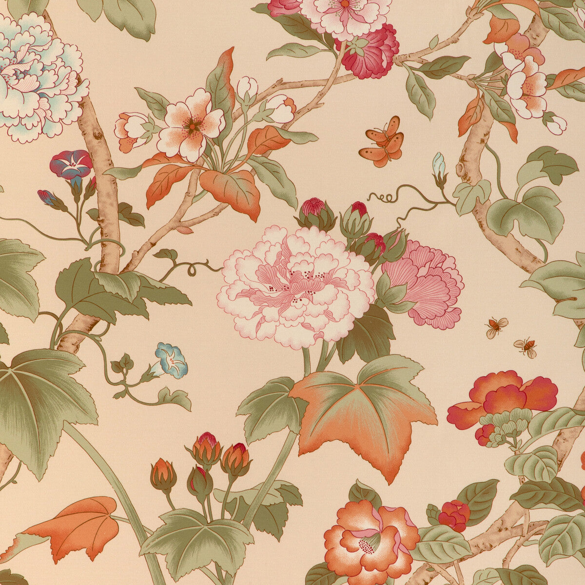 LEE JOFA 2023143.73.0 GARDENIA PRINT SPRING Fabric - Eade's Wallpaper