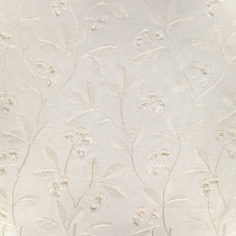 LEE JOFA 2023144.1.0 IRIS EMBROIDERY IVORY Fabric - Eade's Wallpaper