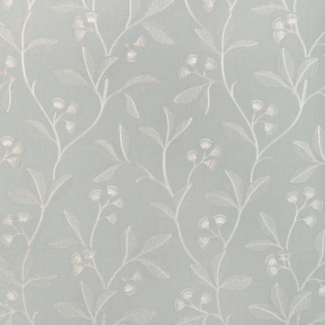 LEE JOFA 2023144.13.0 IRIS EMBROIDERY AQUA Fabric - Eade's Wallpaper