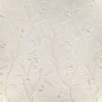 LEE JOFA 2023144.1.0 IRIS EMBROIDERY IVORY Fabric - Eade's Wallpaper