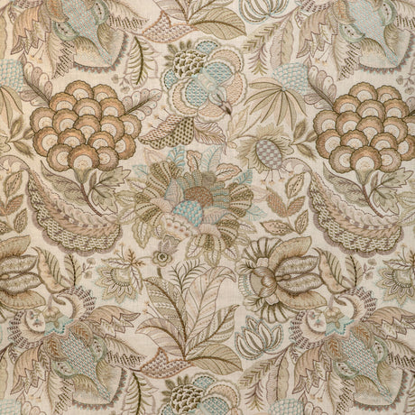 LEE JOFA 2023145.316.0 EDEN EMB SAGE/STONE Fabric - Eade's Wallpaper