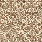 LEE JOFA 2024104.61.0 DAMASK BROWN Fabric - Eade's Wallpaper